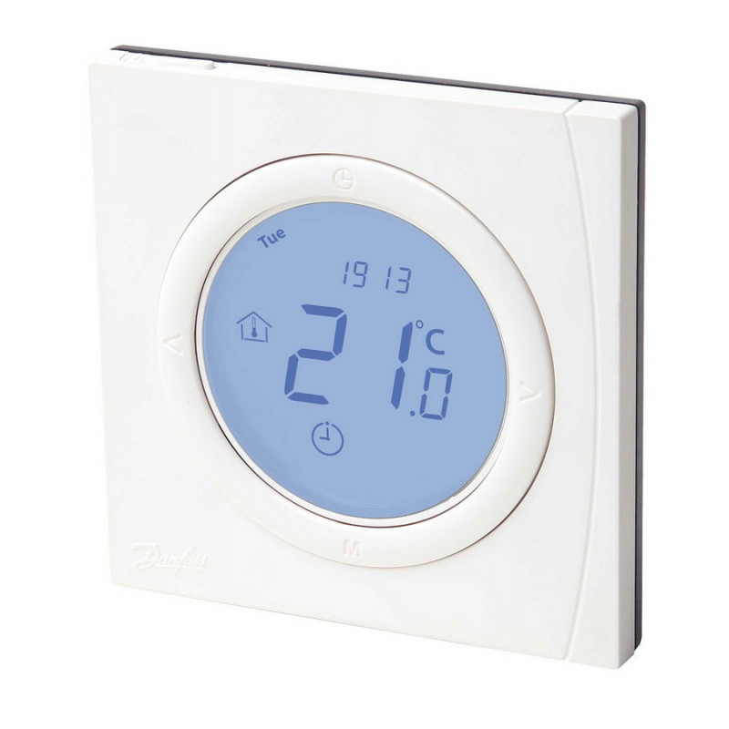 Thermostat programmable filaire blanc